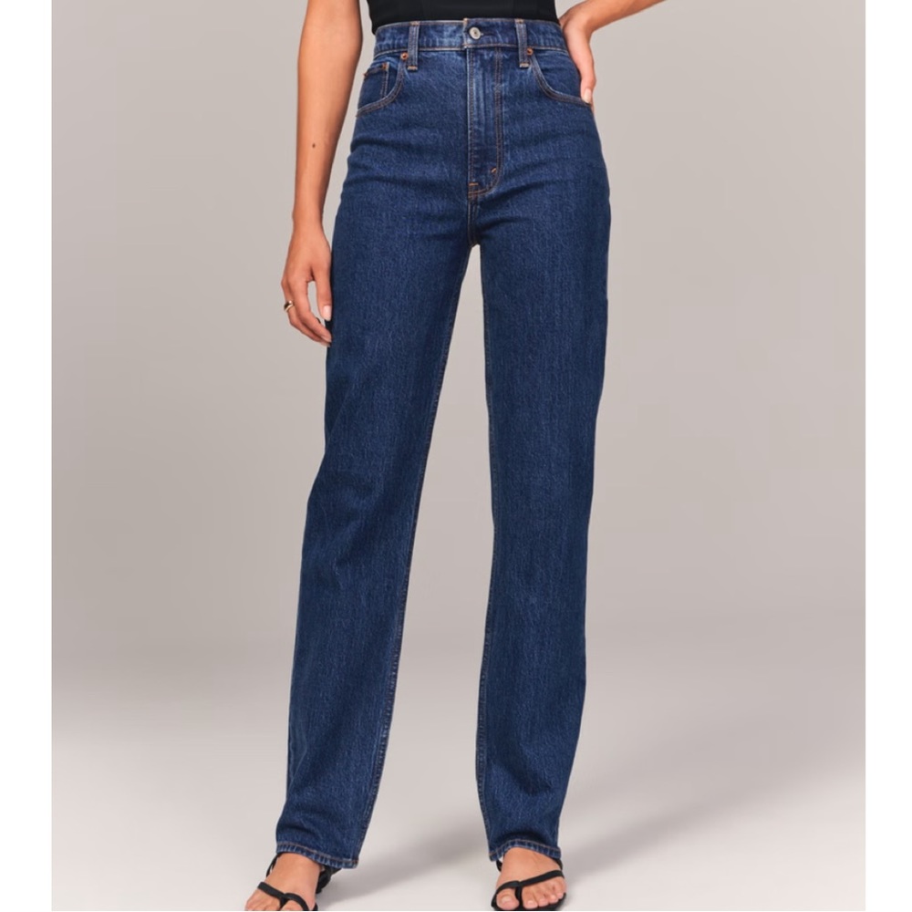 Abercrombie & fitch ultra high rise 90’s straight jean